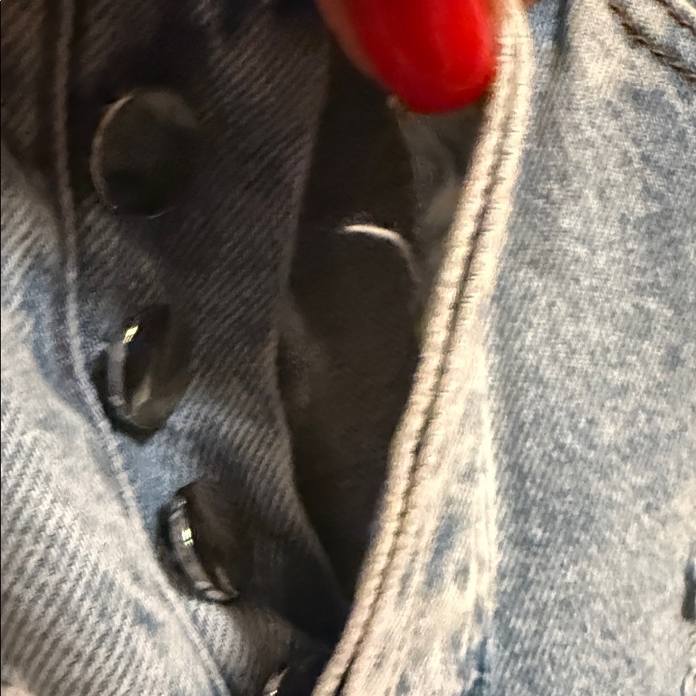 Distressed Patchwork Blue Jeans - image 8